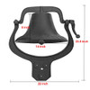 MYOYAY 14'' Large Heavy Cast Iron Dinner Bell Manually Shaking Hanging Bell New