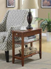 Convenience Concepts American Heritage End Table Drawer 23.5" - Mahogany New