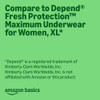 Amazon Basics Postpartum Incontinence Underwear X-Large, 45 Count, Lavender New