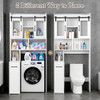Over The Toilet Storage Cabinet Extendable Rolling Drawer-Style B0FT85JHSS