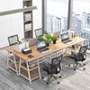 Trestle Desk with 2 Shelves Soges 47 inches Reversible Storage Desk - Brown New