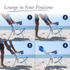 CARIBBEAN JOE 300lb Capacity Folding Beach Sand Chair, 4 Position - Teal New