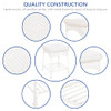 Outdoor White Wicker End Table New