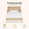 Dream On Me Brookside 3-in-1 Toddler Bed, Gold, White Oak New