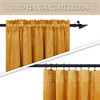 RYB HOME Gold Velvet Curtains Wide 52" Long 63" Marigold 2 Panels - B08THBQ9NF New