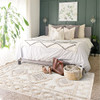 Boho Area Rug 5'x7' Tufted Living Room Rug Large Cotton Farmhouse Rug B0CHJHHMGF New
