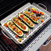 BEST VALUE,2 Pack, Stainless Steel Grill Topper Tray BBQ Boxed B0C37LT27K -NEW New