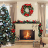 Christmas Wreaths for Front Door Cordless 24 Inch Green Christmas Wreath Lights New