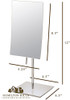 Hamilton Hills Table Top Mirror Stand - 5X Magnified Silver Polished B06XF8P5ZZ New