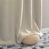 Lazzzy Linen Fabric Curtains Grommet Thermal Insulated Room Darken 1 Pair -Beige New