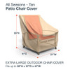 Budge All-Seasons Extra Large Outdoor Chair Cover P1W04SF1 - Tan New