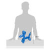 Made By Humans Balloon Sausage Dog Piggy Bank With High-Gloss Finish - Blue New