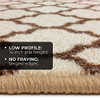 House Home Set 15 Attachable Carpet Stair Treads Moroccan Trellis Lattice Brown New