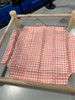 PAOPO PET HAMMOCK PINK WHITE PLAID 19" BY 19" - PINK/WHITE