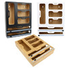 6 in 1 Ziplock bag organizer (Bamboo), foil and plastic roll dispenser New