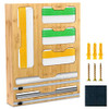 6 in 1 Ziplock bag organizer (Bamboo), foil and plastic roll dispenser New