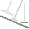 BOOMJOY Floor Squeegee 22" Squeegee 11" Microfiber Scrubber Long Telescopic