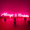 Neon Sign Always and Forever-Personalized Home LED Neon Light Signs B09VGM66P7