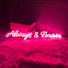 Neon Sign Always and Forever-Personalized Home LED Neon Light Signs B09VGM66P7