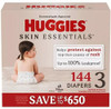 HUGGIES SKIN ESSENTIALS DIAPERS SUPER PACK. SIZE: 3-4 (16-28 LB) 144 COUNT New