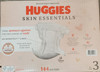 HUGGIES SKIN ESSENTIALS DIAPERS SUPER PACK. SIZE: 3-4 (16-28 LB) 144 COUNT New