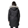 COLUMBIA WOMEN'S SUTTLE MOUNTAIN LONG INSULATED JACKET - SIZE: MEN LARGE - BLACK