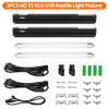 OIIBO UVB REPTILE LIGHT 2PCS HO T5 10.0 UVB FIXTURE KIT - BLACK