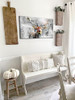 Cabin Deer Wall Decor Hunting Wildlife Canvas Wall Art Rustic Pictures New