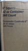 PACTIV Container 6 Square 32oz Clear Cookie, 360 Count New
