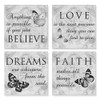 Motivational Quotes Contemporary Nature Butterfly Picture Print Black White New