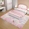 Zareas Fluffy Area Rug 4x6 Feet Black Plush Modern Indoor Shower Rug Non-Slip