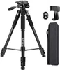 64" Tripod, Ultra Stable Aluminum Tripod Stand for Camera & Cell Phone - Black New