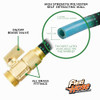 FLEXI HOSE 100FT - LIGHTWEIGHT EXPANDABLE GARDEN HOSE NO-KINK - GREEN/BLACK