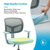 COSTZON KIDS ADJUSTABLE HEIGHT CHILDREN STUDY CHAIR W/AUTO BRAKE CASTERS BLUE