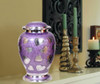 MEMORIALS 4U Lavender Hearts Cremation Urn - Purple & Silver Heart - Burpy New