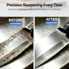 KIBSTOY KNIFE SHARPENER SHARPENING SYSTEM, 15° PRECISION ANGLE TG2202 - SILVER