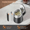 OLEGA ELECTRIC KETTLE - 1500W ELECTRIC TEA KETTLE 1.8L STAINLESS STEEL - BLACK