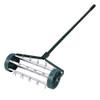 GOPLUS ROLLING LAWN AERATOR 18" GARDEN YARD ROTARY PUSH TINE SPIKE SOIL - GREEN