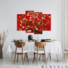 VANSEEING Van Gogh Wall Art Canvas Print Painting Red Almond Blossom Picture
