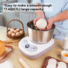 YUCHANLUCK DOUGH MIXER 7.4QT LARGE CAPACITY ELECTRONIC FUNCTION - WHITE/GRAY