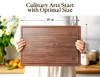Dofira Large American Black Walnut Wood Cutting Board 18x12" [Gift Box] New