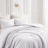 KATHY IRELAND 3PC WAFFLE DOWN ALTERNATIVE COMFORTER SET - KING - WHITE