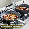 GREENPAN VALENCIA PRO HARD ANODIZED CERAMIC NON-STICK COATING 4-PIECE PAN - GRAY