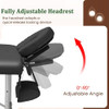 swiftrans Foldable Massage Bed Portable Lash Table Beauty Bed Professional Spa New