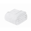 VINCE CAMUTO CLASSIC 100% BASKET WOVEN COTTON BLANKET KING, BK6386WTKG-4500 WHTE New