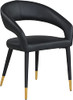 Meridian Furniture Destiny Collection Modern Dining Chair, Black New