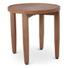 MERIDIAN FURNITURE MAUI ALUMINUM OUTDOOR PATIO END TABLE 363-E TEAK - Natural