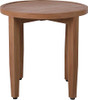 MERIDIAN FURNITURE MAUI ALUMINUM OUTDOOR PATIO END TABLE 363-E TEAK - Natural