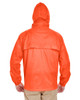 8929 UltraClub mens Full-Zip Hooded Pack-Away Jacket New