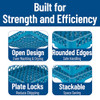Carlisle FoodService Products RP-14 Blue Color Polypropylene OptiClean New